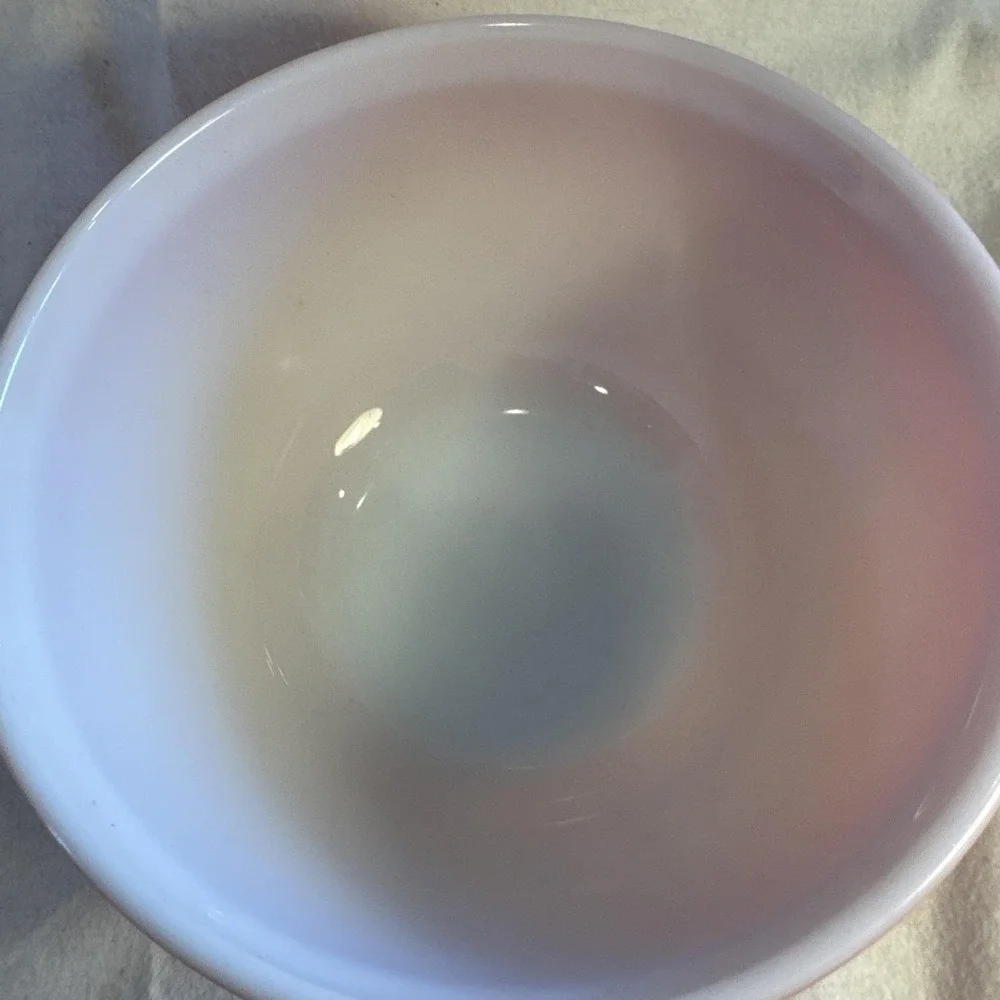 1970s PYREX Flameglo Nesting Mixing Bowls Set # 401, 402 Red-Orange Ombre 1.5 Qt